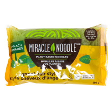 Nouilles de Shirataki aux épinards Miracle Noodle Angel Hair, 198g