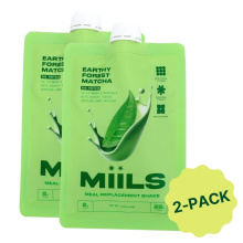Miils Shake de Protéines Céréales Matcha Forêt Terrestre 2-paquet, 44g chacun