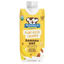 Mooala Crémeux à base de plantes biologique saveur banane et noix, 330 ml