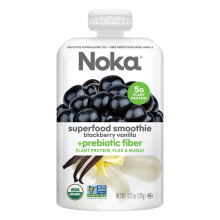 Smoothie Superfood Biologique Noka + Fibres Prébiotiques à la Vanille et aux Mûres, 120g