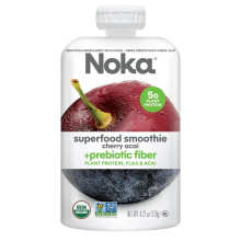 Noka Smoothie Superfood Biologique + Fibre Prébiotique Cerise Acai, 120g
