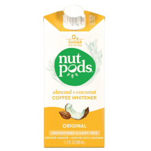 Nutpods Non-sucré & Sans Produits Laitiers Crémeux d'Amandes + Noix de Coco Original, 330mL
