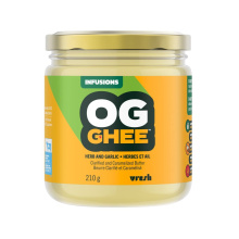 Beurre clarifié et caramélisé OG Ghee aux herbes et à l'ail, 210g