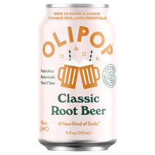 OLIPOP Tonic Pétillant Prébiotique Faible en Sucre Saveur Classique de Bière de Racine, 355mL