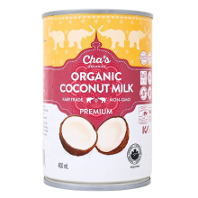 Lait de coco premium non sucré de Cha’s Organics, 400ml