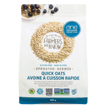 Un degré d'aliments biologiques sans gluten en flocons d'avoine germés rapides, 680g