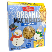 Pâtés Biologiques Mac 'N Fromage Famille Bonhomme de Neige de la Taille, 283g