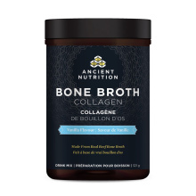 Ancient Nutrition Bouillon d'os au collagène et à la vanille, 321g
