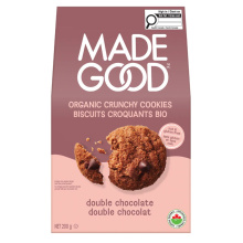 MadeGood Biscuits Sans Allergènes Double Chocolat, 200g 