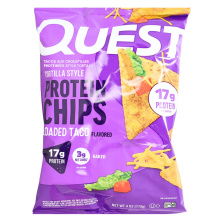 Croustilles de protéines de style tortilla Quest Charged Taco, 113g