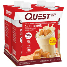 Shake Protéiné Saveur Caramel Salé Quest, Paquet de 4