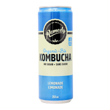 Remède organique au kombucha sans sucre limonade, 355ml