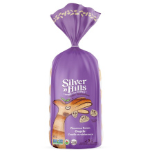 Bagel en grain entier germé biologique Silver Hills à la cannelle et aux raisins secs, 5 bagels