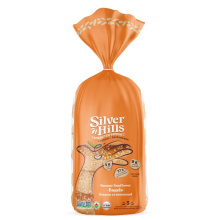 Bagel en grains entiers germés biologiques de Silver Hills au sésame et tournesol, 5 bagels