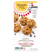 Biscuits croustillants sans grains au pépites de chocolat Simple Mills, 156g