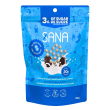 Sana Doux Vie Sans Sucre Ajouté Biscuits Protéinés Croustillants Chocolatés Saveur Cookies n’ Cream, 100g