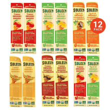 Assortiment de Baies de Fruits Biologiques Explosives, Pack Diversité de 12 Lanières de Fruits