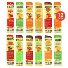 Pack variété de Jerky aux Fruits Biologiques, 12 Bandes