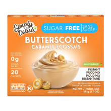 Pouding instantané sans sucre Simply Desserts au caramel, 48g.