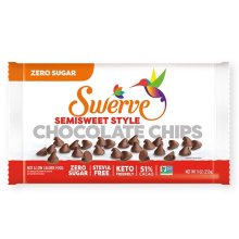 Morceaux de chocolat sans sucre Swerve Sweets, 51% de cacao mi-sucré, 255g