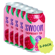 Swoon Thé Framboise Sans Sucre 5-Pack, 355 ml chacun