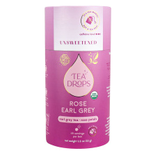 Tea Drops Rose Earl Grey Non Sucré, 33g