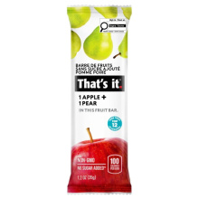 C'est tout. Barre de fruit sans sucre ajouté Pomme Poire, 1 barre