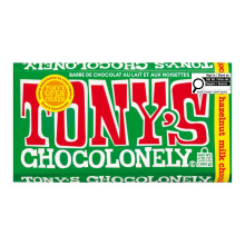 Chocolat au lait Tony's Chocolonely aux noisettes, 180g