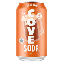 Cove Zéro Sucre Soda Probiotique Root Beer, 355ml