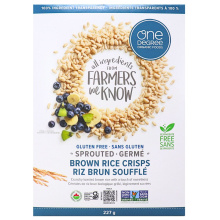 Croustilles de riz brun germé sans gluten One Degree, 227g