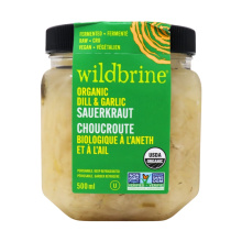 Wildbrine Organic Dill & Garlic Sauerkraut, 500mL