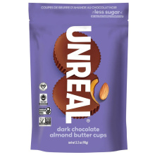 Coupes de beurre d'amande et chocolat noir irréels, 90g