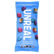 Sac de collation d'arachides recouvertes de chocolat noir Unreal, 43g