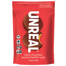 Tasses de beurre d'arachide au chocolat noir irréel, 120g