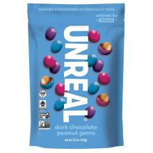 Gems au Chocolat Noir et Arachides Unreal, 142g