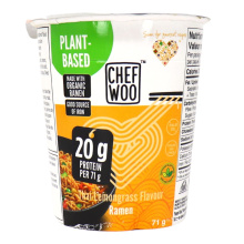 Chef Woo Nouilles instantanées riches en protéines à base de plantes saveur citronnelle thaïlandaise, 71g