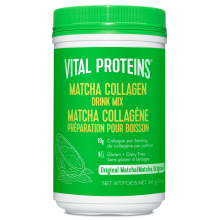 Vital Proteins Mélange de Boisson au Collagène de Matcha Élevé en Pâturage et Nourri à l'herbe, 341g 