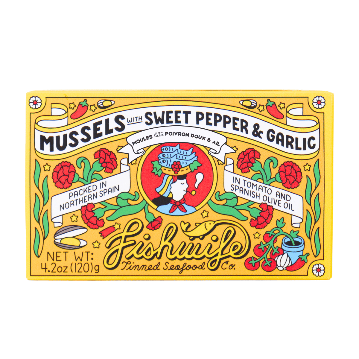 Mussels with Sweet Pepper & Garlic