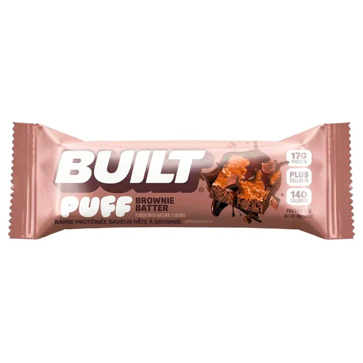 Front of Built Bar Puffs Protein Bar Brownie Batter - Built Bar Canada - Built Puffs Bar - Built Protein Bars