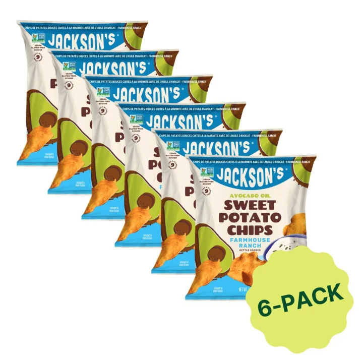 Jackson’s Kettle-Cooked Sweet Potato Chips With Avocado Oil Farmhouse Ranch, 28g
