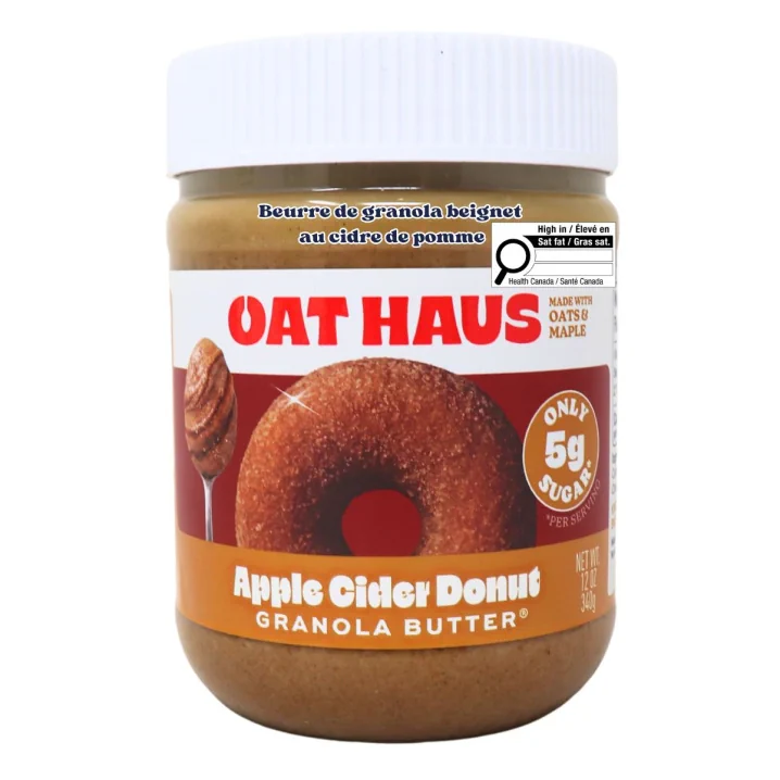 Oat Haus Granola Butter Apple Cider Donut Front
