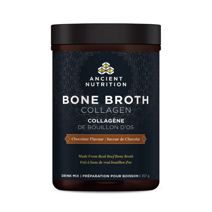 Ancient Nutrition Protéine de Collagène de Bouillon d'Os au Chocolat, 357g