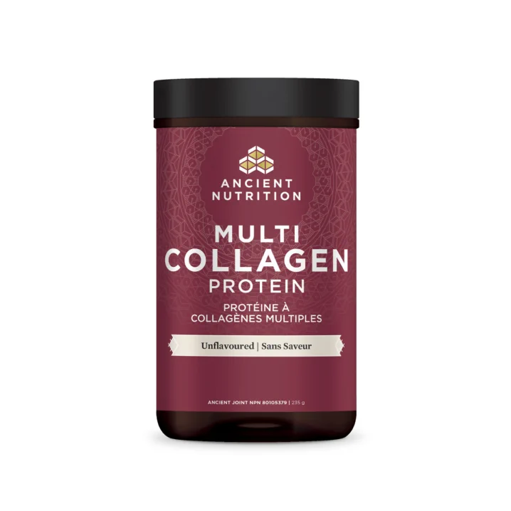 Poudre de protéine de collagène multi Ancient Nutrition pure, 235g