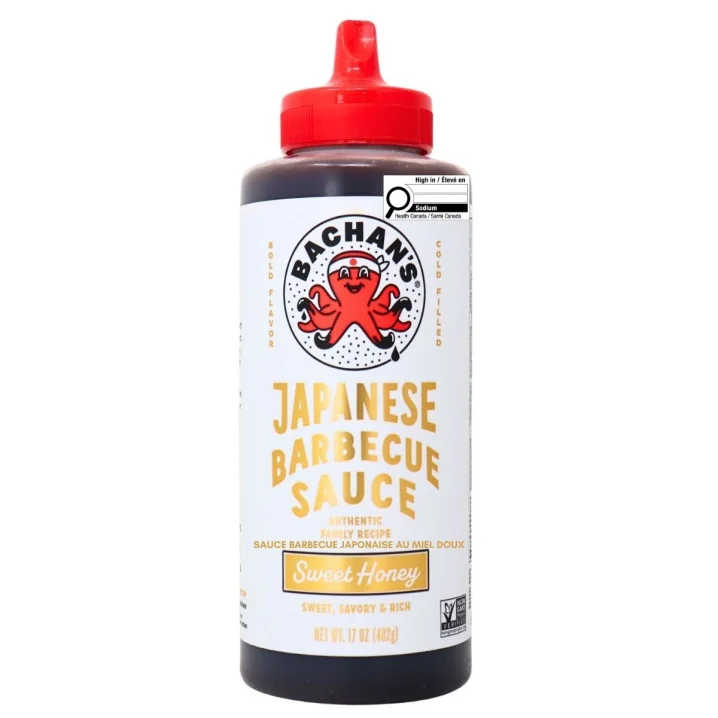 Front of Bachan’s Authentic Japanese Barbecue Sauce Sweet Honey - Bachan Japanese Bbq Sauce - Bachan’s Bbq Sauce Canada - Bachan Honey -Japanese Sauce