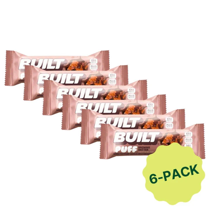 Front of Built Bar Puffs Protein Bar Brownie Batter - Built Bar Brownie Batter - Built Bar Puffs