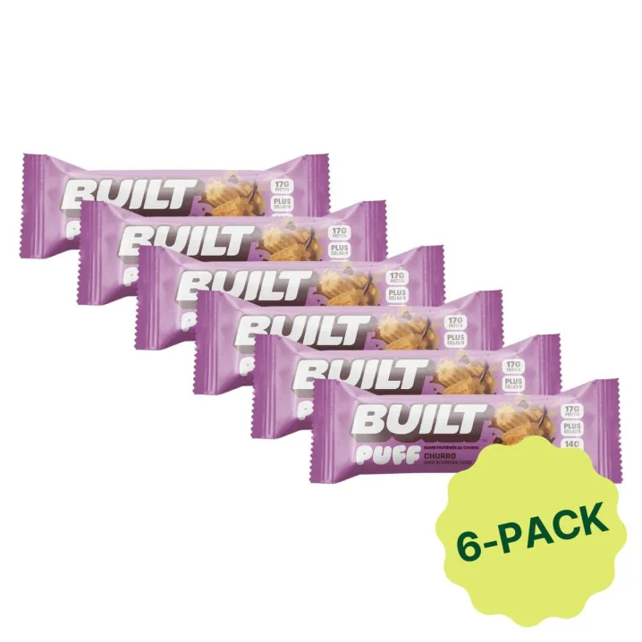 Built Puffs Protein Bar Churro 6-Pack Canada Front