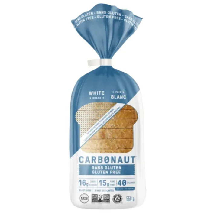 Front of Carbonaut Keto Gluten-Free White Bread - Best Keto Bread - Vegan Keto Bread - Low Carb Bread
