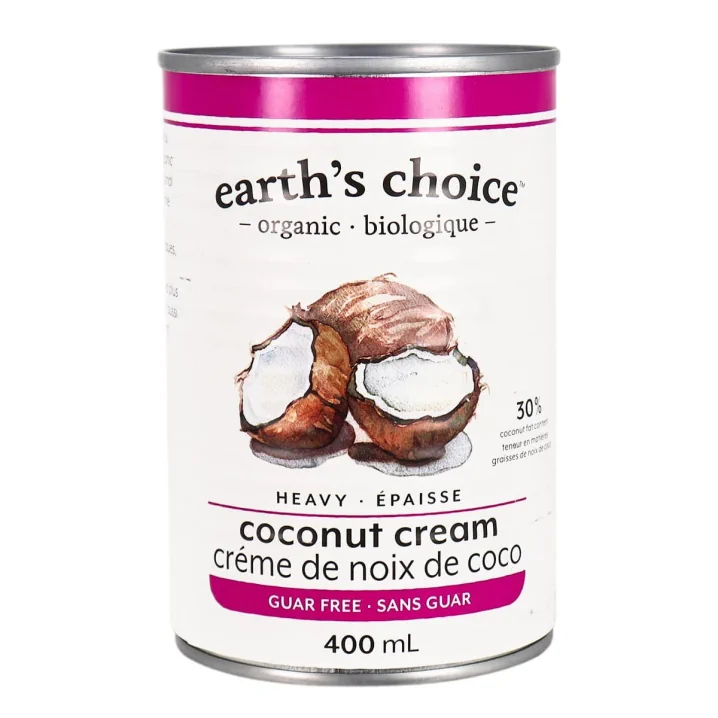 Front of Earth’s Choice Organic Coconut Cream Heavy, 400mL