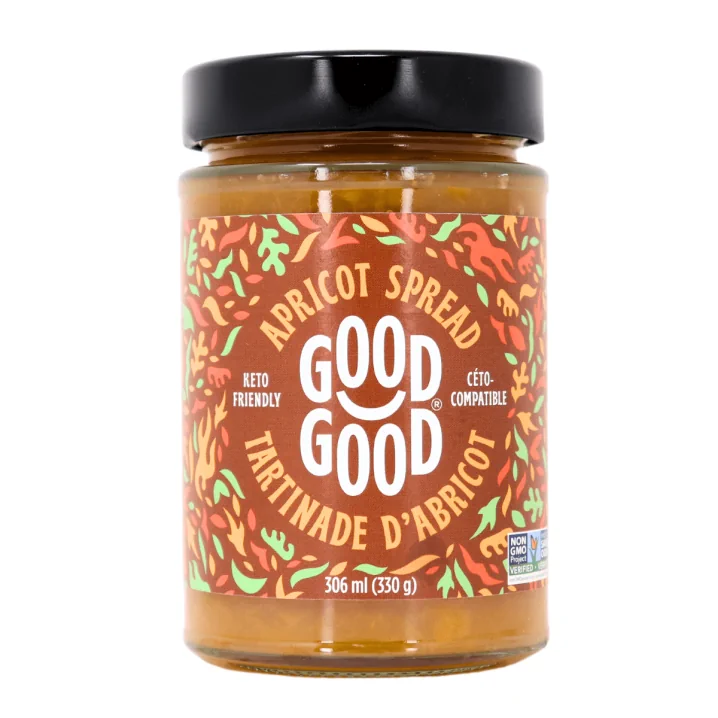 Front of Front of Good Good Sweet Jam with Stevia Apricot