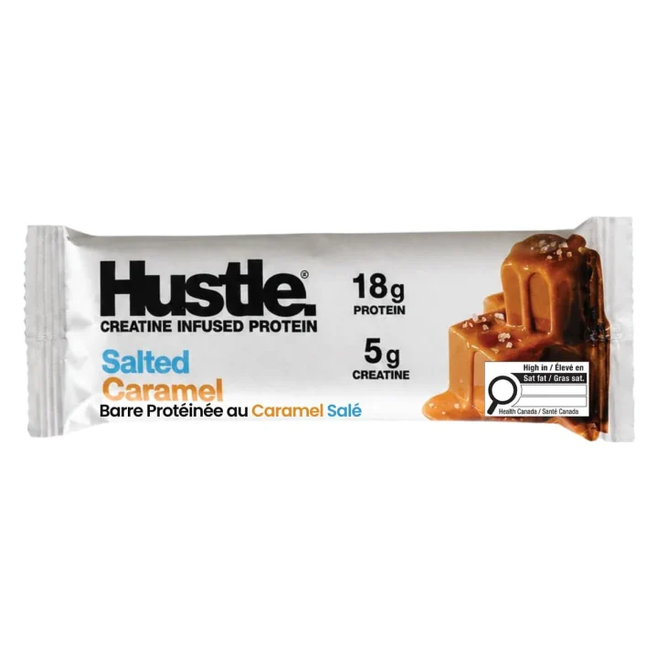 Hustle Creatine Infused Protein Bar Salted Caramel, 75g